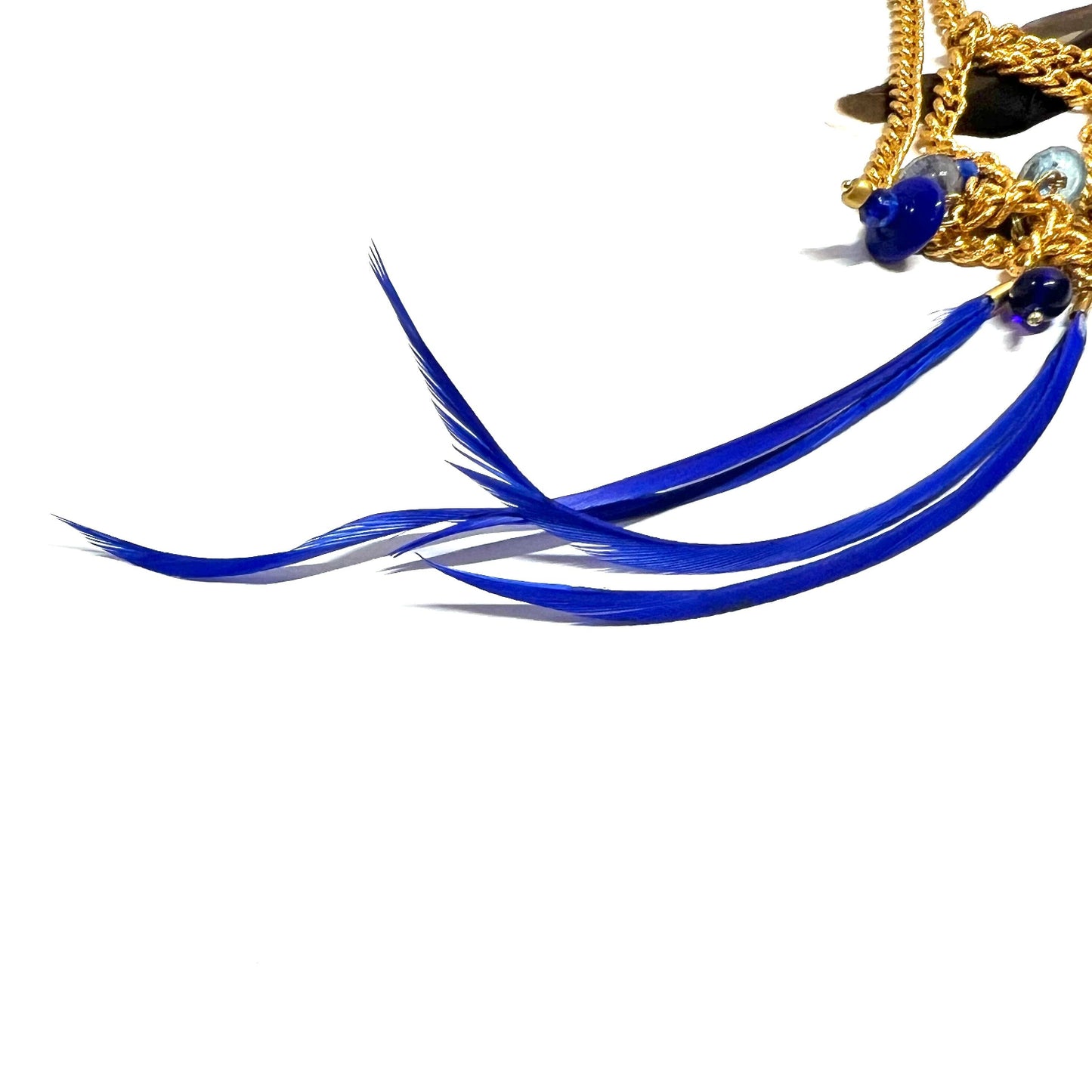Ranunculus / "Blue Night" Brooch - Feather Ⅰ