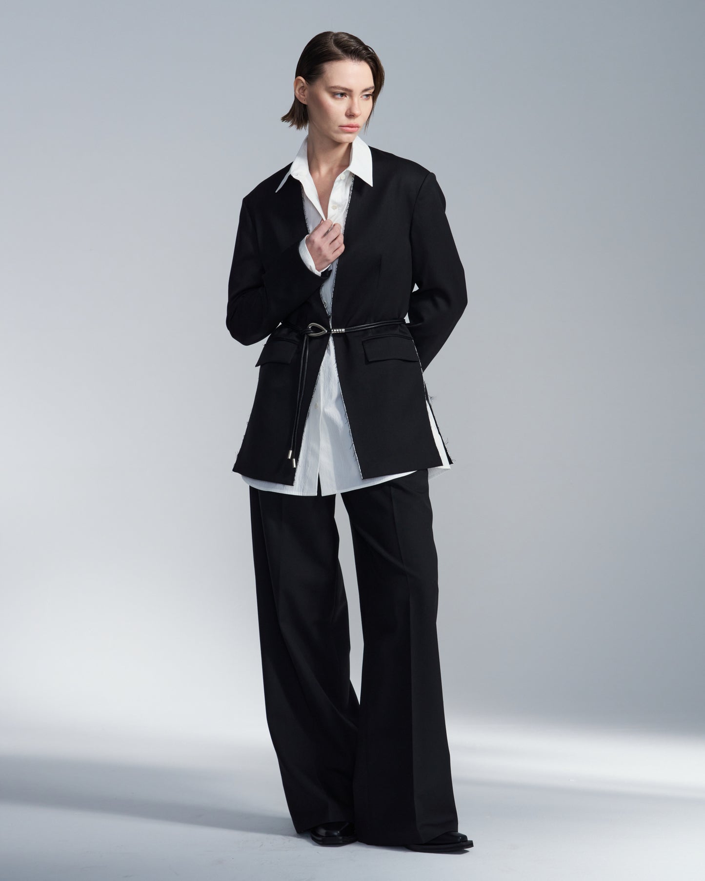 HARRISON WONG / Oversize Textured Cotton Shirt