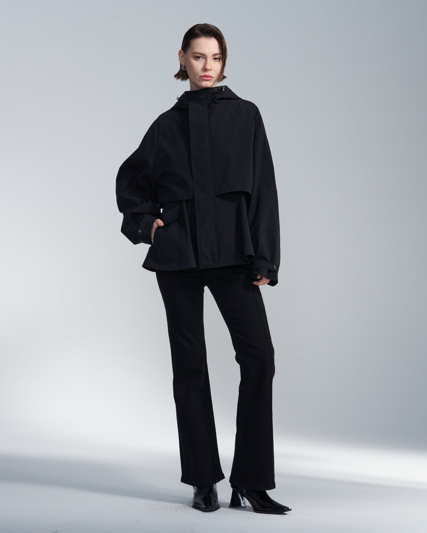 HARRISON WONG / Flare Hem Jacket With Hood