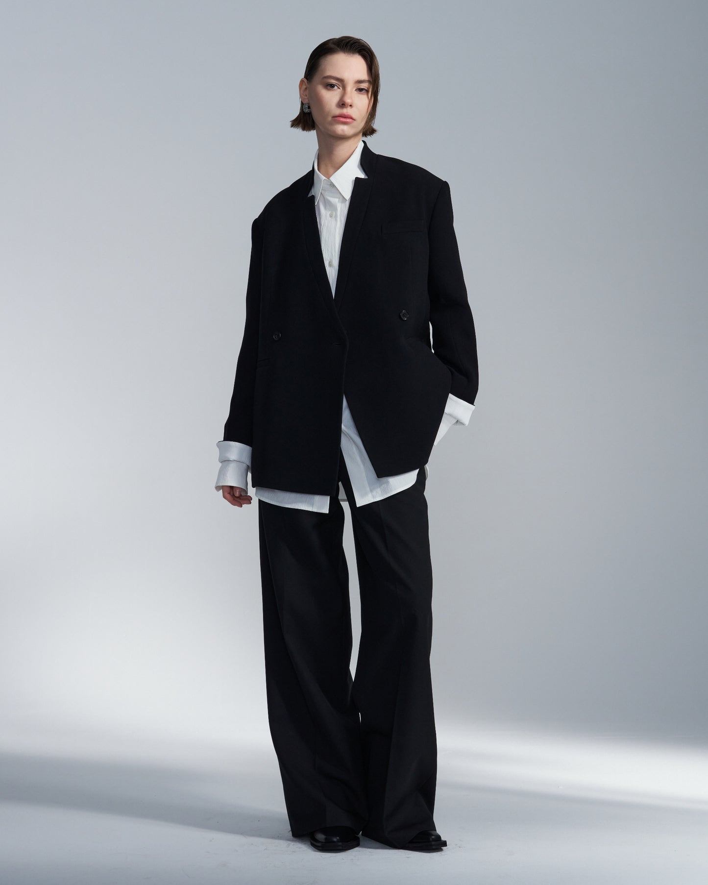 HARRISON WONG / BD Blazer With White Cuff Lining