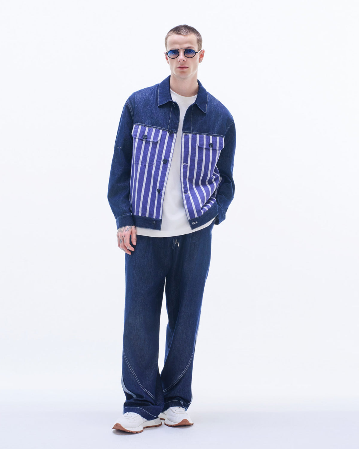HARRISON WONG / Linen Denim Baggy Pants