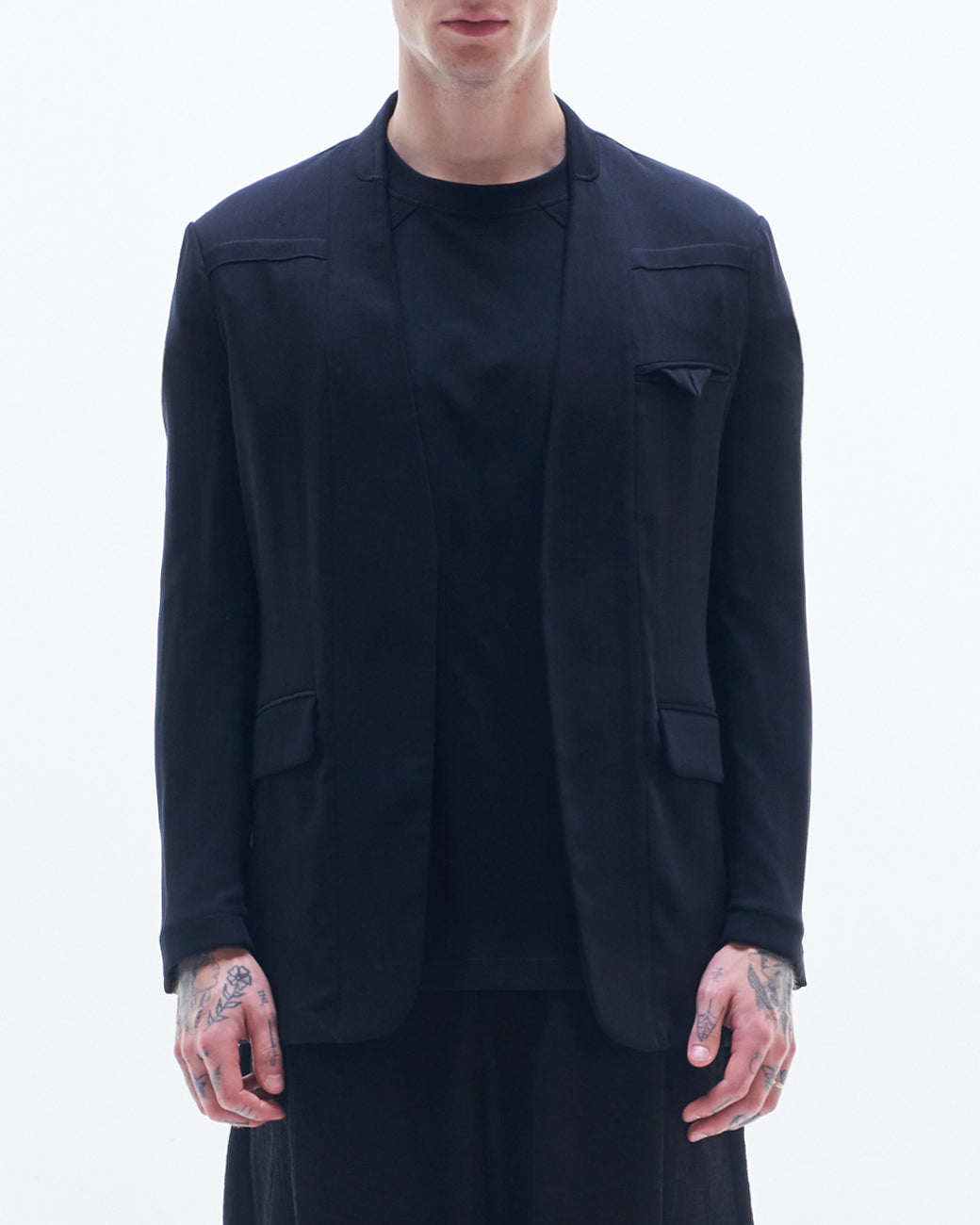 HARRISON WONG | No Collar Wool Blazer – HARAJUKU VILLAGE