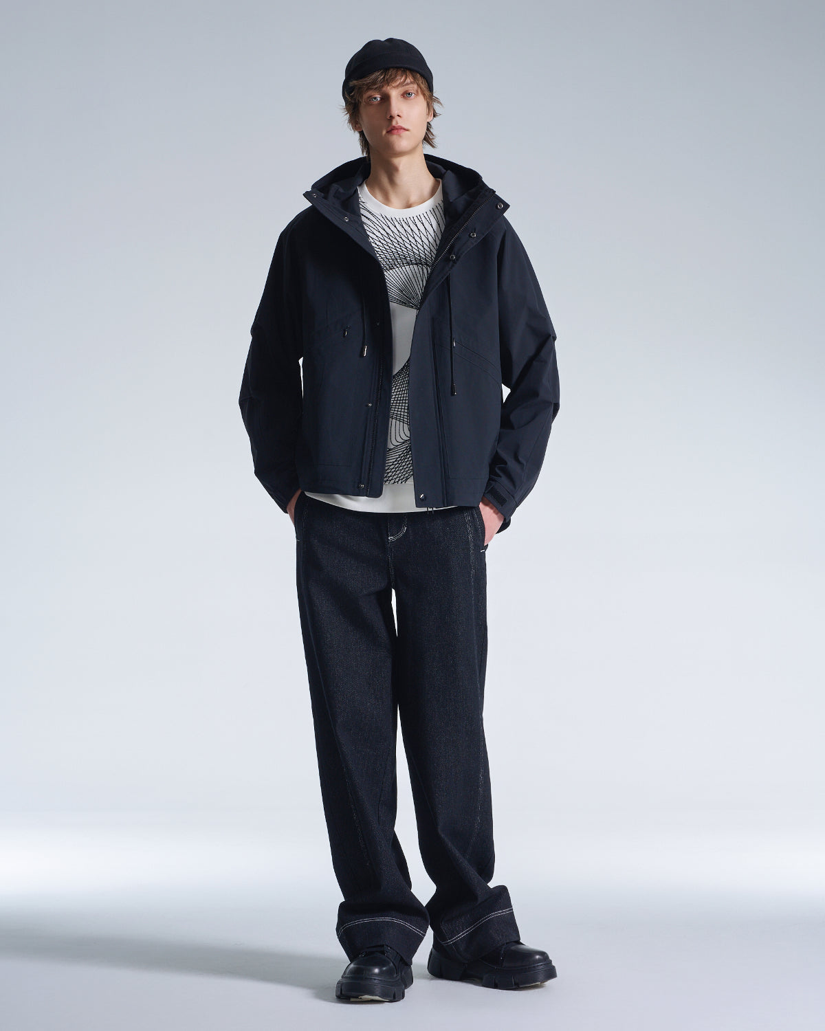 HARRISON WONG / Wide Leg Denim Pants - Black