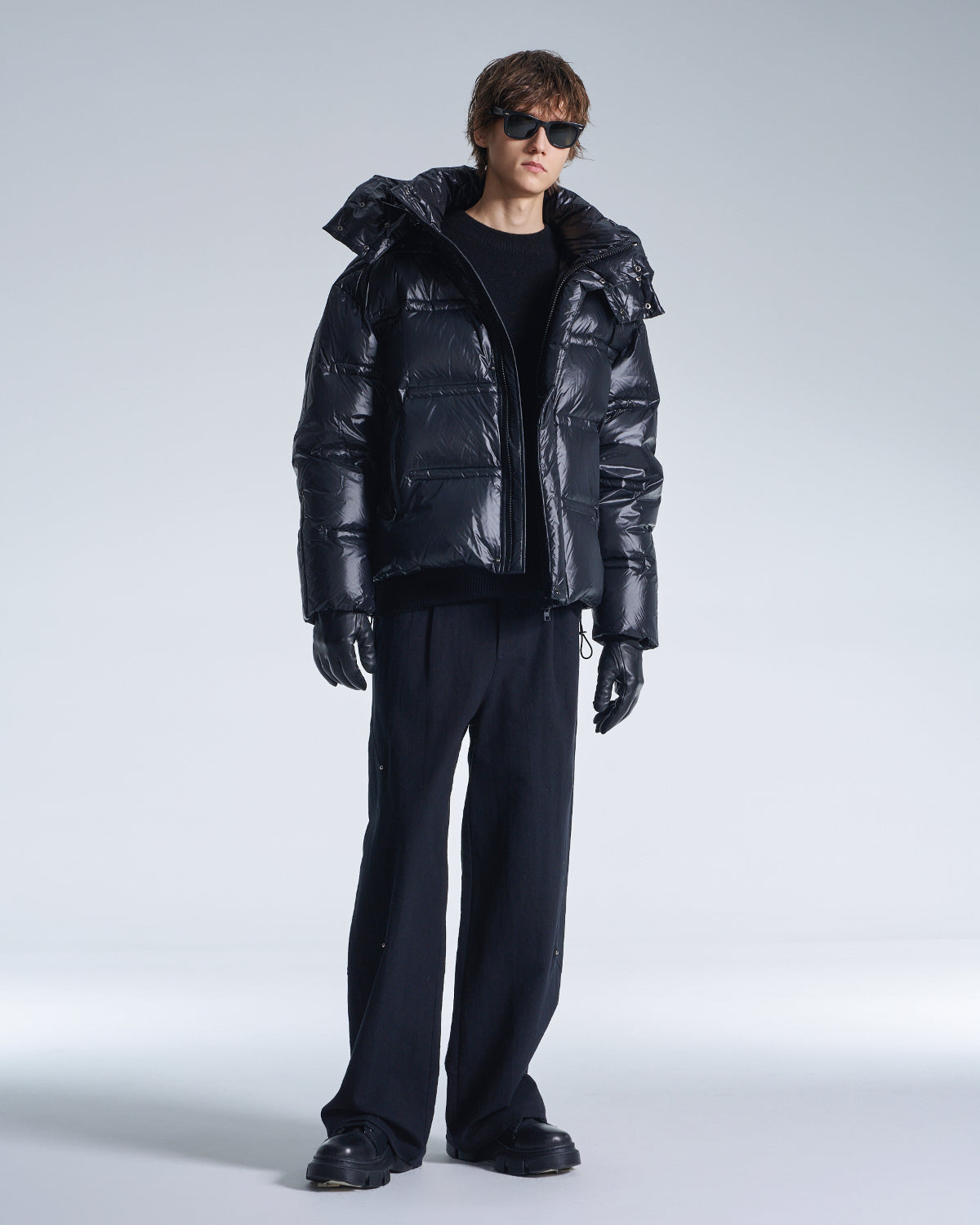 HARRISON WONG / Wide Leg Cotton Pants With Studs