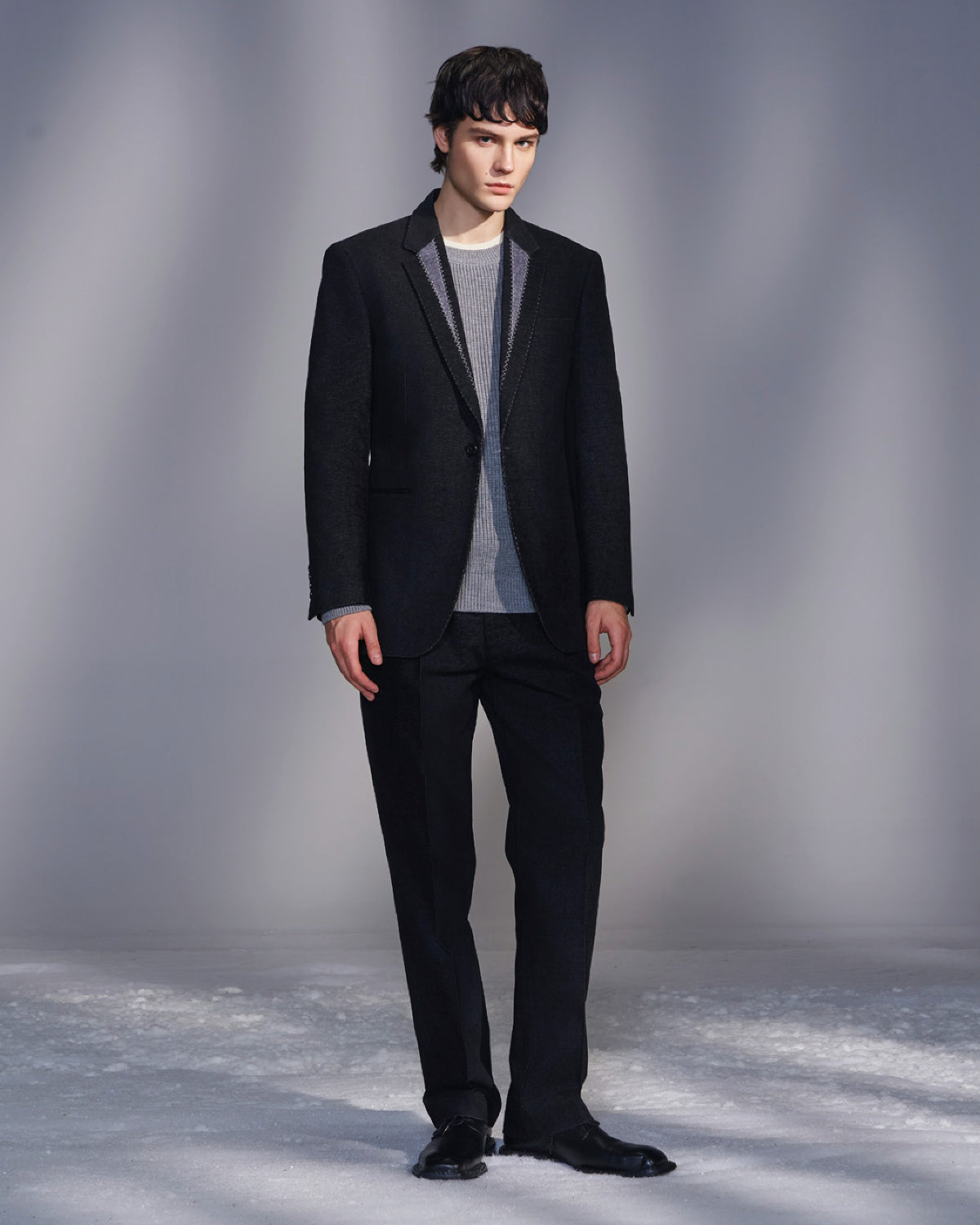 HARRISON WONG / Moleskin Straight Leg Suit Trousers