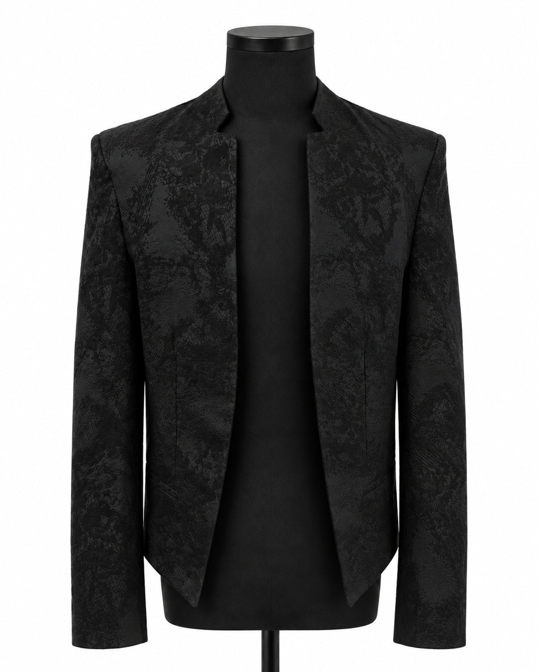 POTENZA | VEIL JACQUARD SHORT JACKET - BLACK – HARAJUKU VILLAGE