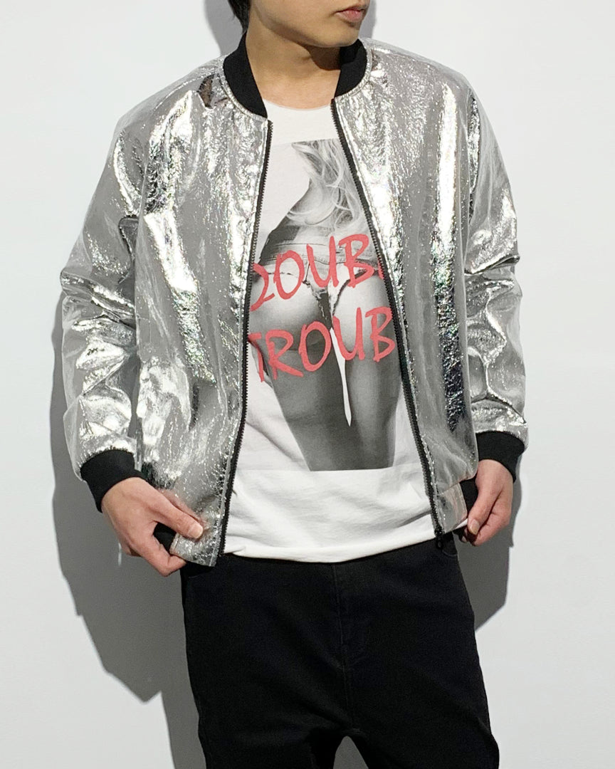 POTENZA / METALLIC SILVER BLOUSON