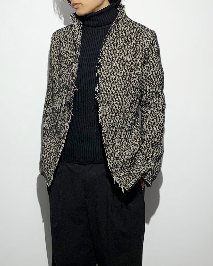 gène par YUKIO MISHIBA / Loop Yarn Tweed Jacket