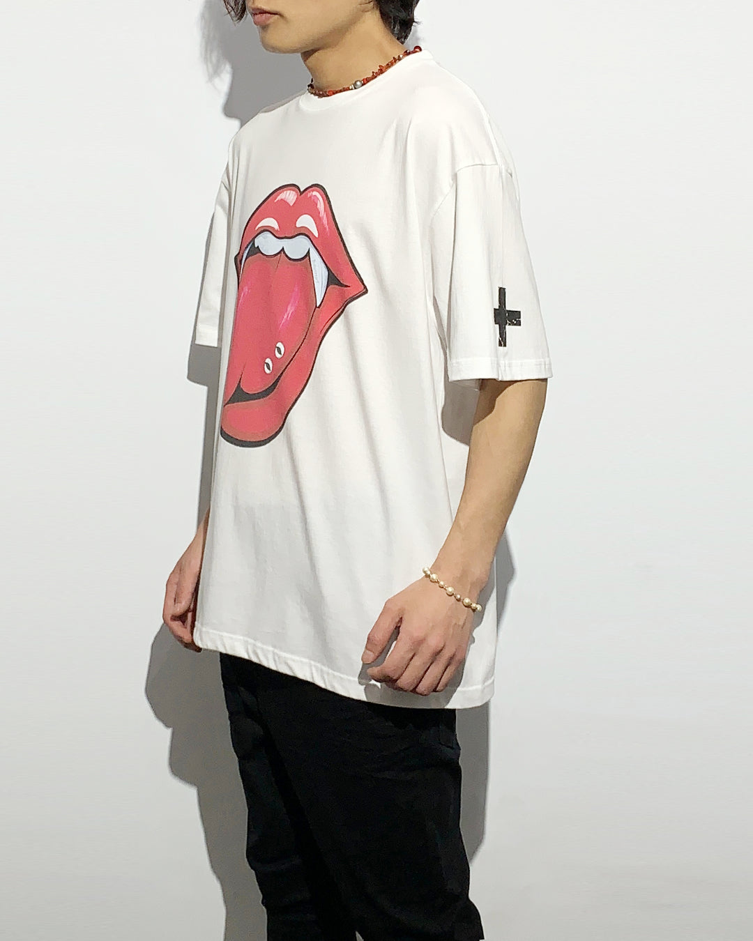 Bennu PLUS / Printed Loose Fit Tee - Two Tongues -