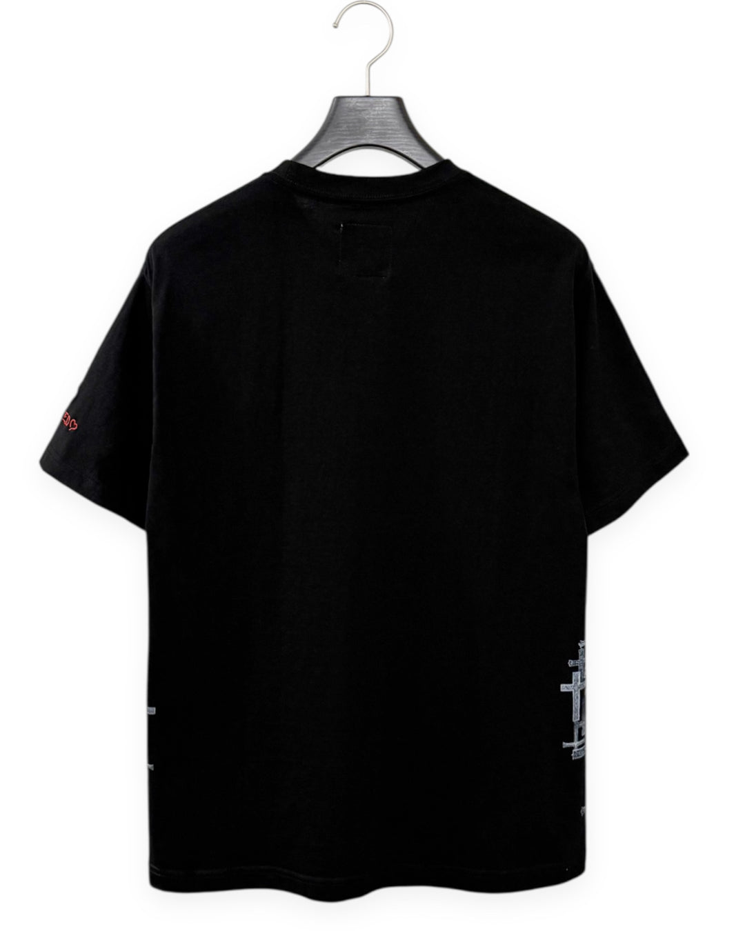 Bennu PLUS / Printed Regular Fit Tee - Love RED - BLACK