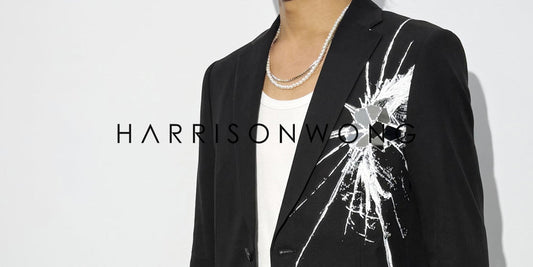 HARRISON WONG / Blazer With Broken Glass Print & Mirror