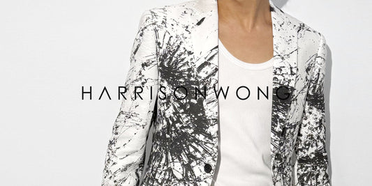 HARRISON WONG / Blazer With Overall Broken Glass Print②
