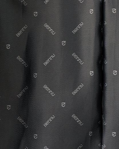 Bennu / Japanese Calf Leather Lapelless Jacket with SV925 Button