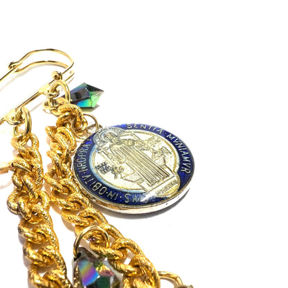 Ranunculus / "Blue Night" Brooch - Cross Ⅰ