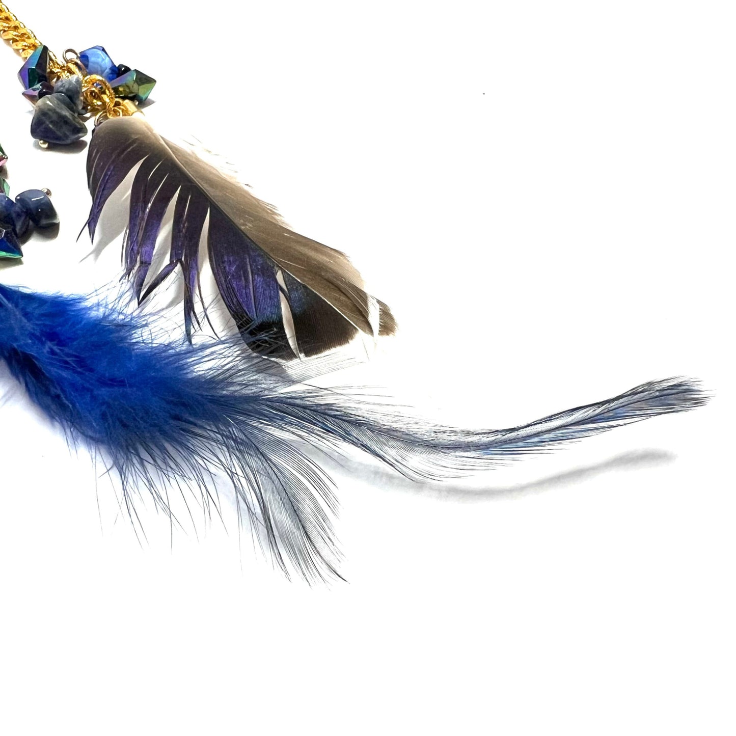 Ranunculus / "Blue Night" Brooch - Feather Ⅲ