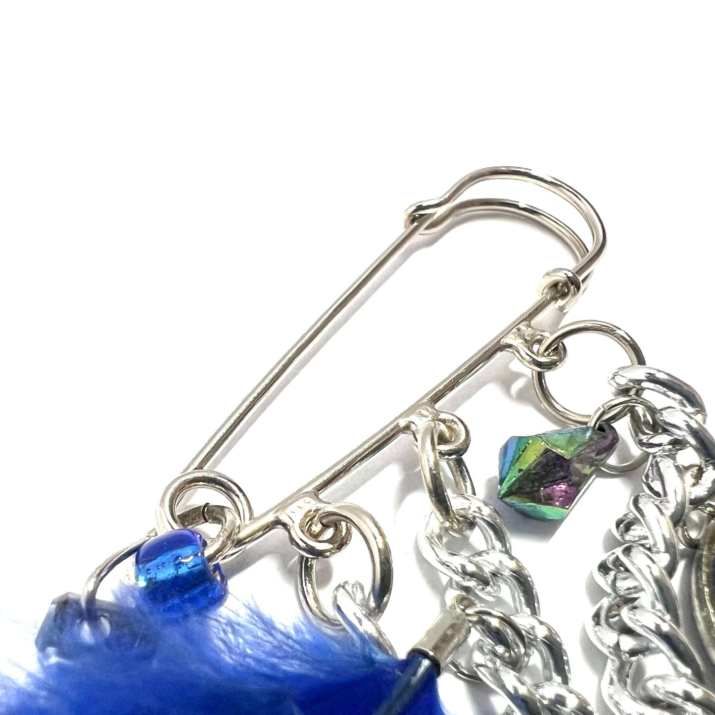Ranunculus / "Blue Night" Brooch - Cross Ⅱ