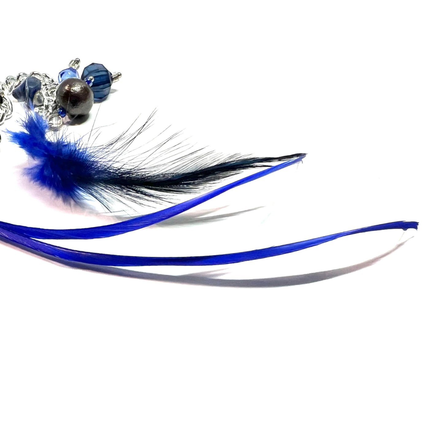 Ranunculus / "Blue Night" Brooch - Feather Ⅱ