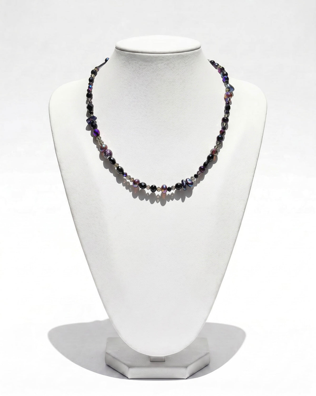 Ranunculus / "Neo" Necklace + Crystal - 2607M