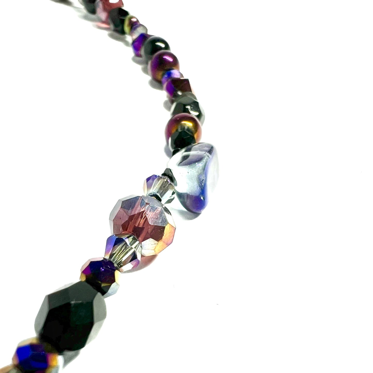 Ranunculus / "Neo" Necklace + Crystal - 2607M