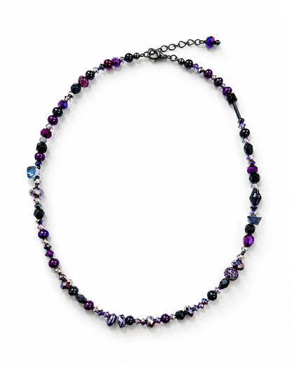 Ranunculus / "Neo" Necklace + Crystal - 2607M