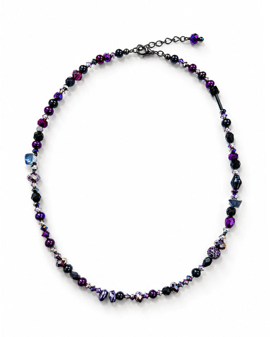 Ranunculus / "Neo" Necklace + Crystal - 2607M