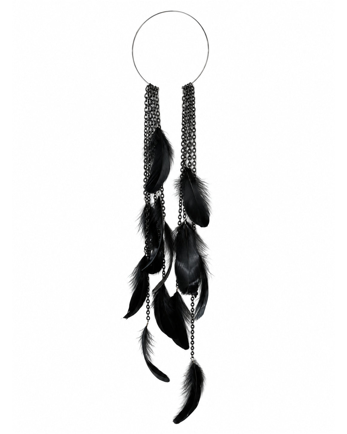 Ranunculus / "Woden" Feather Necklace