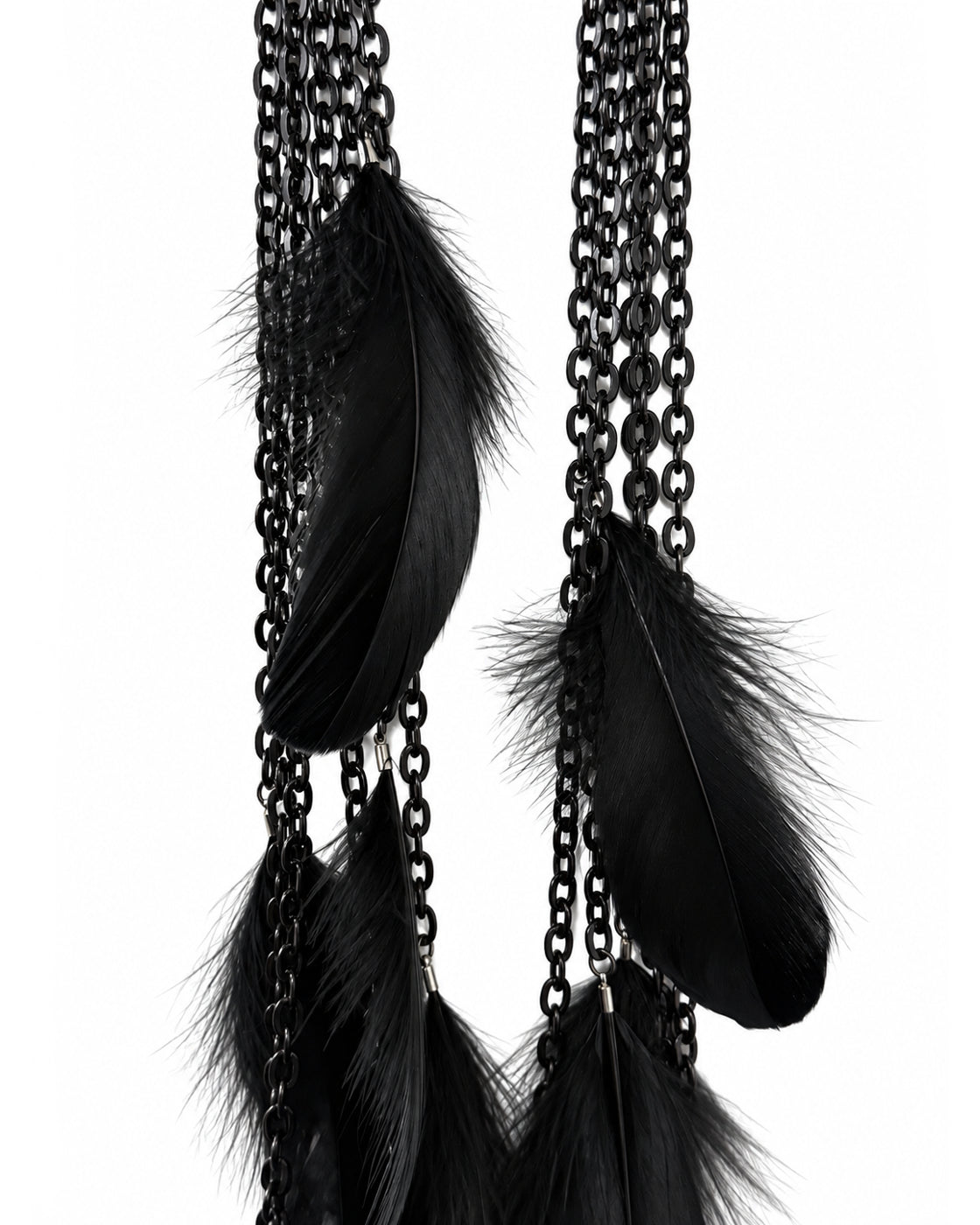 Ranunculus / "Woden" Feather Necklace