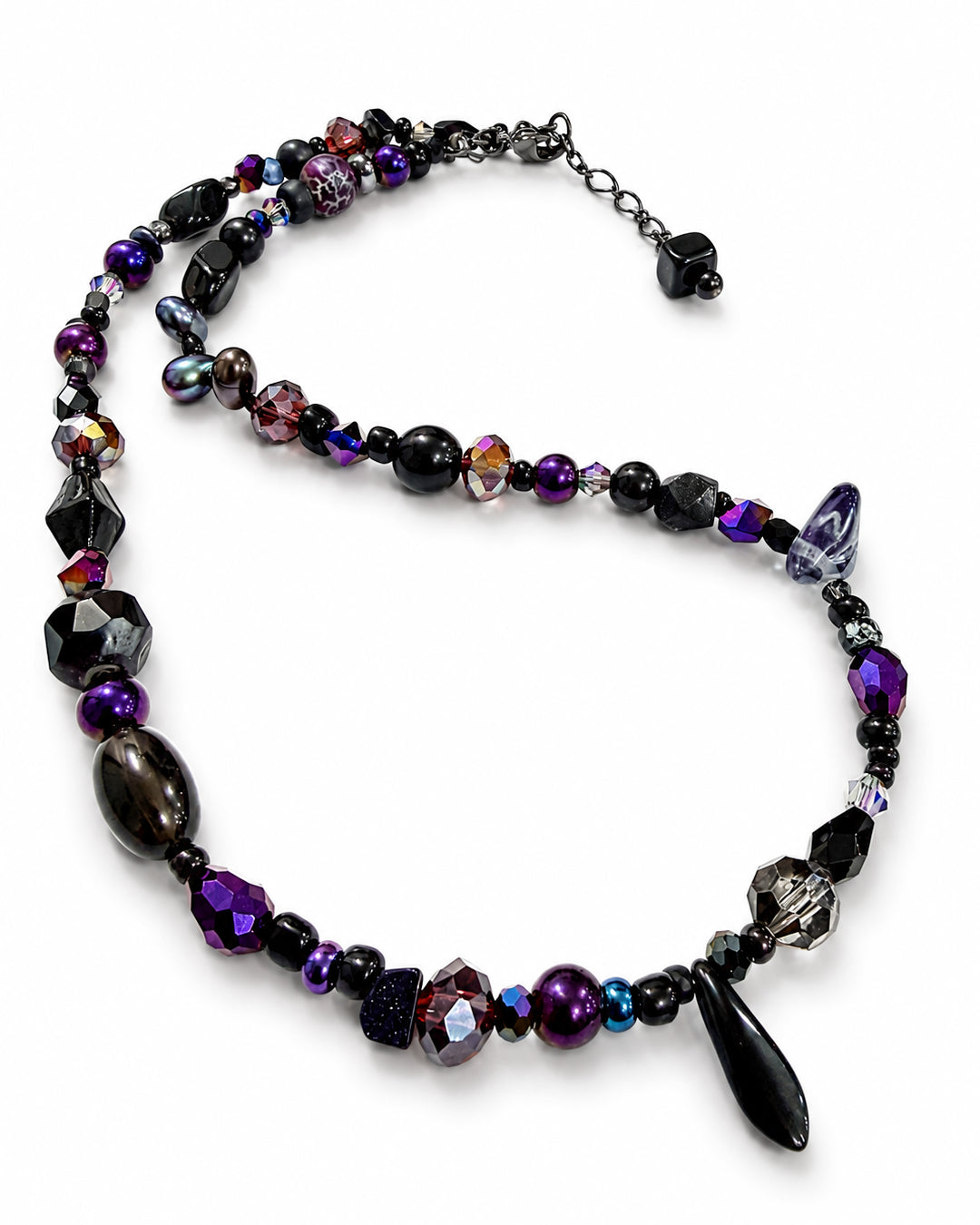 Ranunculus / "Neo" Necklace + Crystal