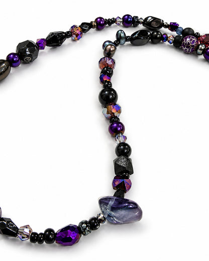 Ranunculus / "Neo" Necklace + Crystal