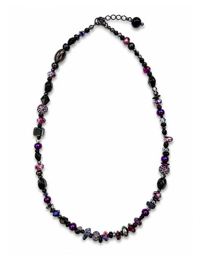 Ranunculus / "Neo" Necklace + Crystal