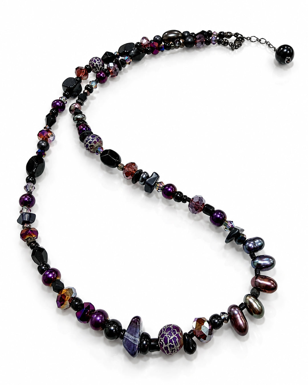 Ranunculus / "Neo" Necklace + Crystal