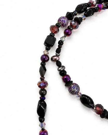Ranunculus / "Neo" Necklace + Crystal
