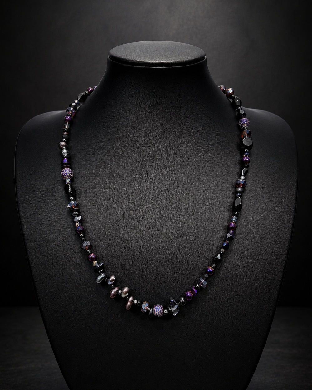 Ranunculus / "Neo" Necklace + Crystal