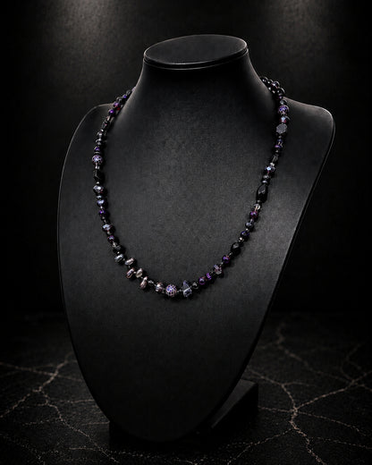 Ranunculus / "Neo" Necklace + Crystal