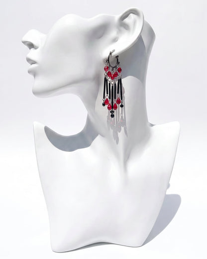 Ranunculus / "Lilith" Pierced Earring