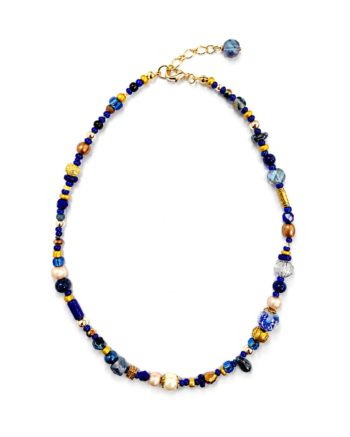 Ranunculus / "Blue Night" Necklace Ⅰ