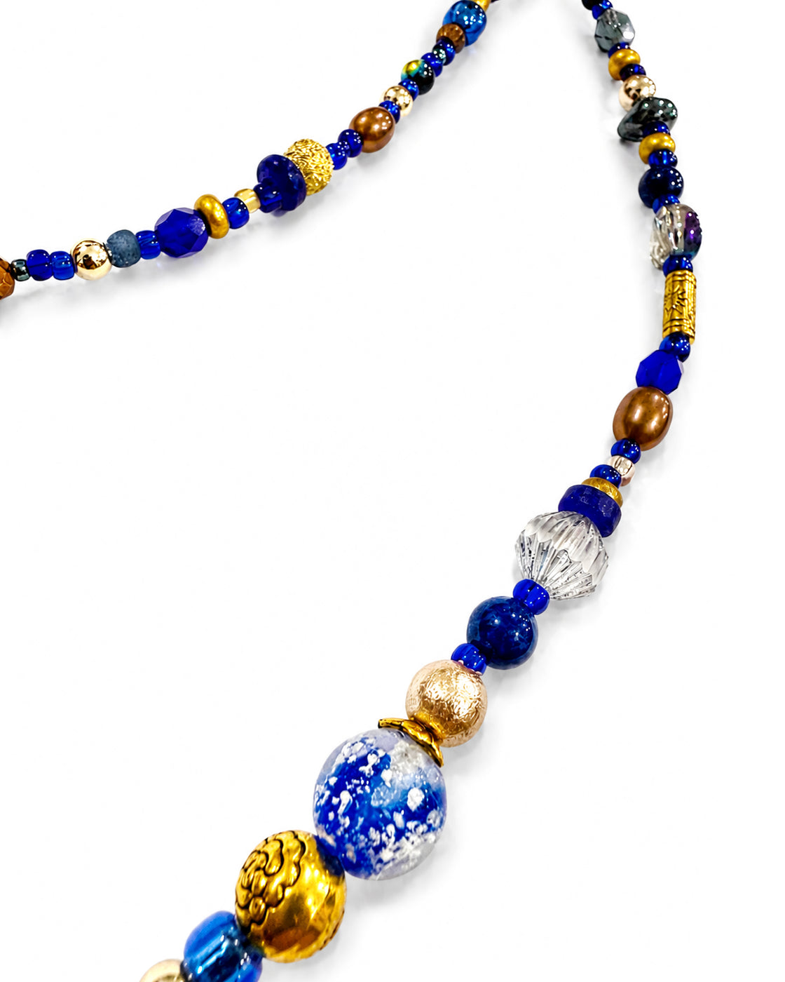 Ranunculus / "Blue Night" Necklace Ⅰ