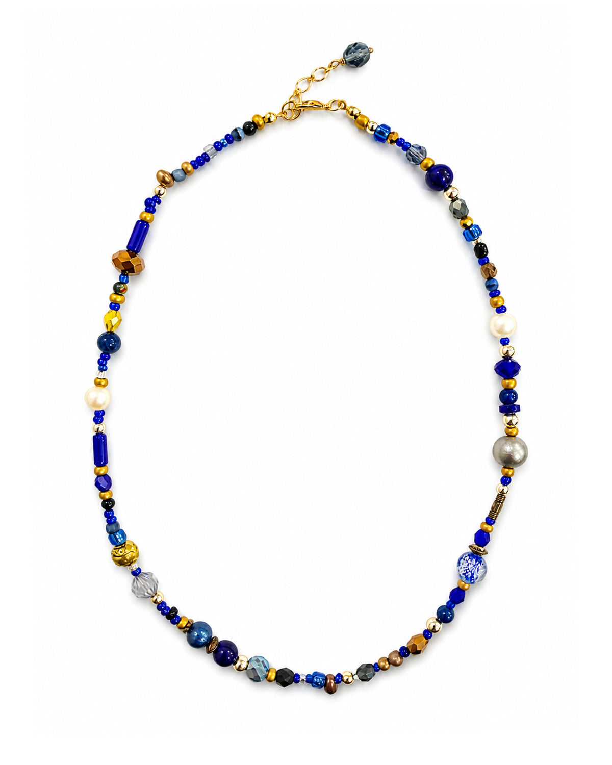 Ranunculus / "Blue Night" Necklace Ⅱ