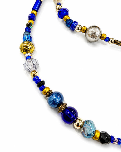 Ranunculus / "Blue Night" Necklace Ⅱ