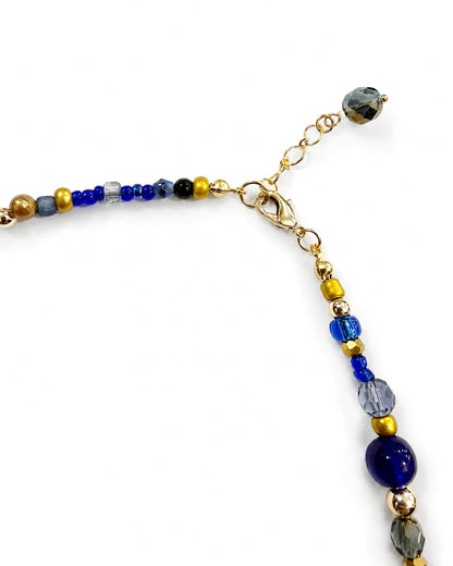Ranunculus / "Blue Night" Necklace Ⅱ