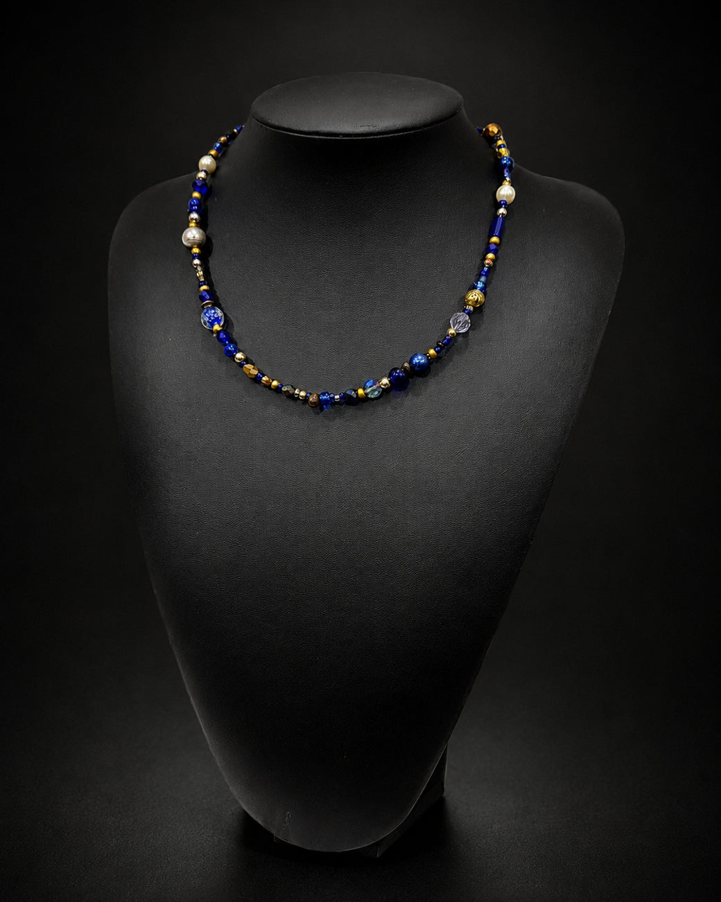 Ranunculus / "Blue Night" Necklace Ⅱ