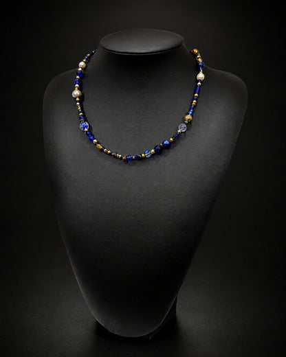 Ranunculus / "Blue Night" Necklace Ⅱ