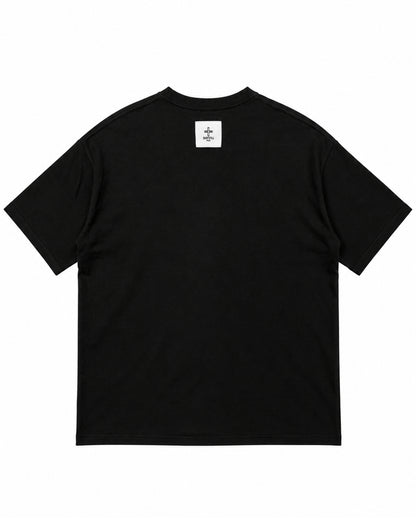 Bennu PLUS / Embroidered Loose Fit Tee - Love RED