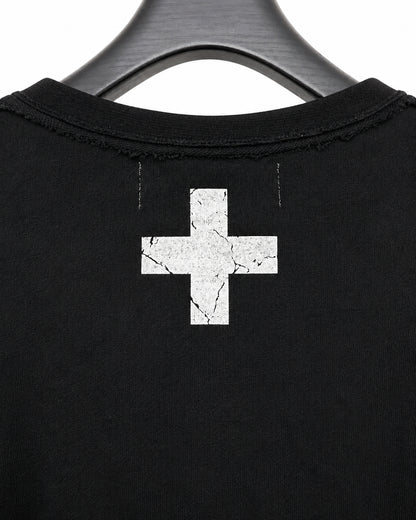Bennu / Side Zip Cut-Off Sweatshirt - Love RED & Snake