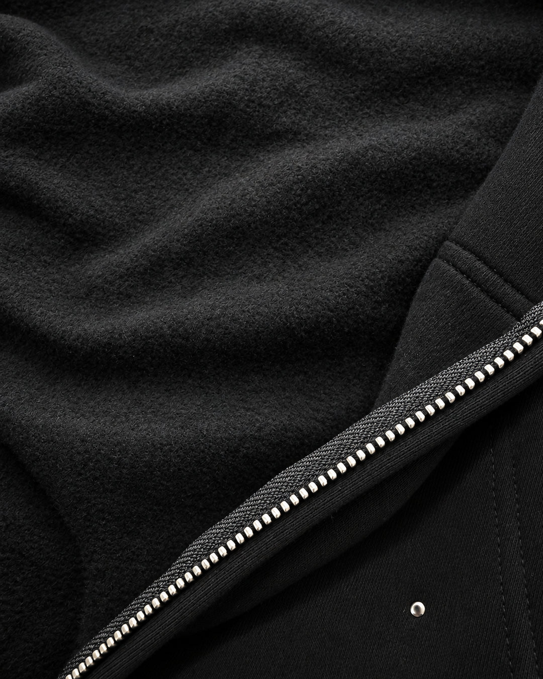 Bennu PLUS / Studs Zip-up Big Hoodie - AFTER SILENCE