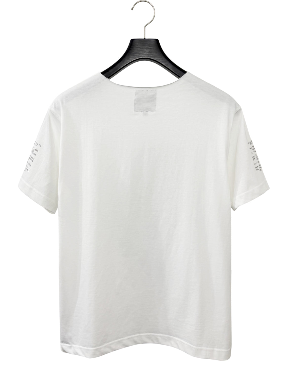 Bennu PLUS / Printed Cut-Off Round neck Tee - BONDS IS FINE - WHITE