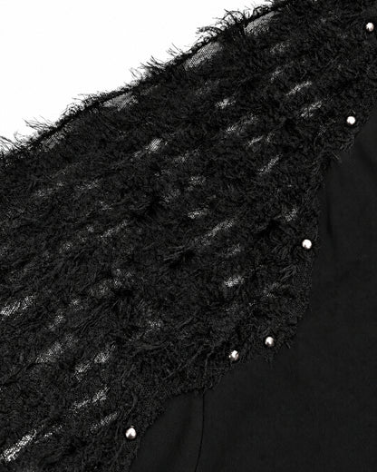 Bennu PLUS / Fur-Lace Sleeve Tee