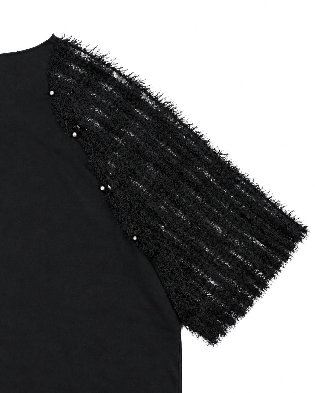 Bennu PLUS / Fur-Lace Sleeve Tee