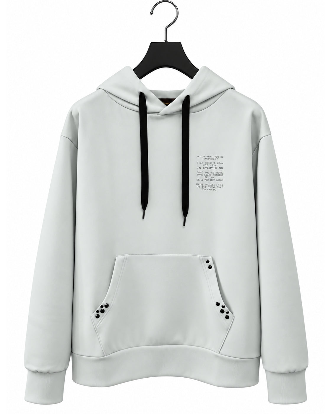 Bennu / Aqua Suiting Jersey Hoodie - BONDS IS FINE - ICE GRAY