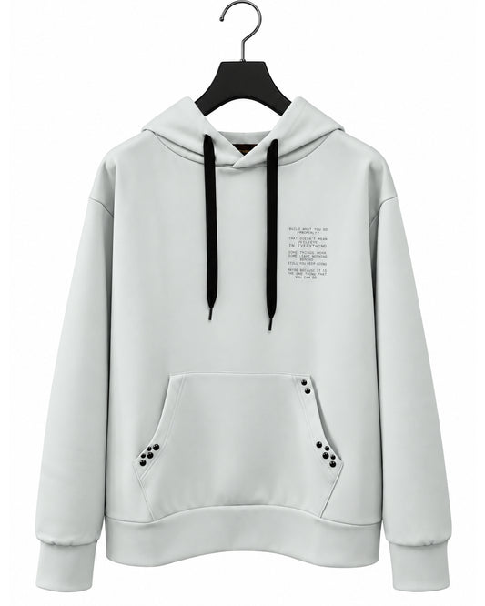 Bennu / Aqua Suiting Jersey Hoodie - BONDS IS FINE - ICE GRAY